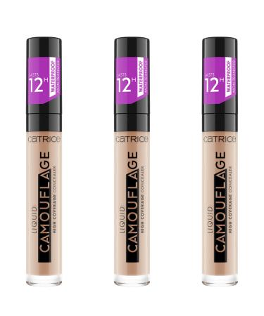 Catrice Liquid Camouflage High Coverage Concealer (3x5ml) liquid make-up cover pen waterproof 12h cover power No. 010 Porcellain 5 ml (3 Series Pack) 010 Porcellain - Buy Online on GoSupps.com