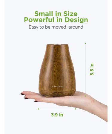 InnoGear Essential Oil Diffuser - Upgraded Aromatherapy Diffuser with 7 Color Lights and 2 Mist Modes - Bronze Finish - Buy Online on GoSupps.com