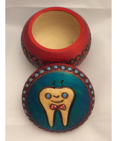 Handmade Wooden Boy's Tooth Fairy Box - First Tooth Keepsake and Curl Holder - Buy Online on GoSupps.com