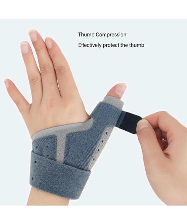 RiToEasysports Thumb Support Brace - Premium Splint Finger Support & Wrist Stabilizer Sleeve for Sports (Grey) - International Shipping Available - Buy Online on GoSupps.com