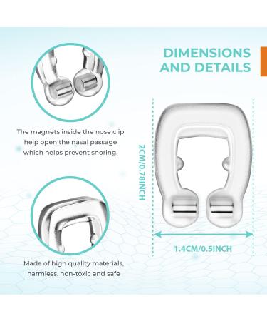 Silicone Magnetic Anti Snoring Nose Clip - Snore Stopper Solution for Men and Women (4 PCS) - Buy Online on GoSupps.com