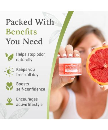 Aluminum-Free Deodorant Cream Citrus Scent 1.76oz - Buy Online on GoSupps.com
