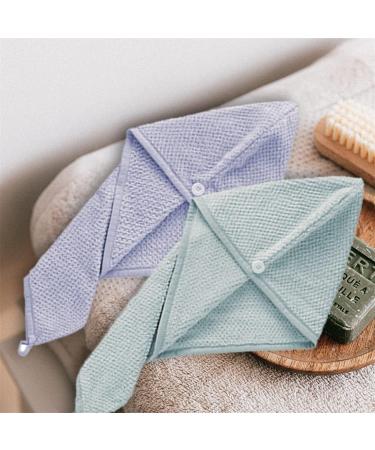 Hair Turban Drying Towel Wrap - Quick Dry Microfiber 2 Pack | Super Absorbent Hair Drying Towels for Fast Hair Care - Buy Online on GoSupps.com