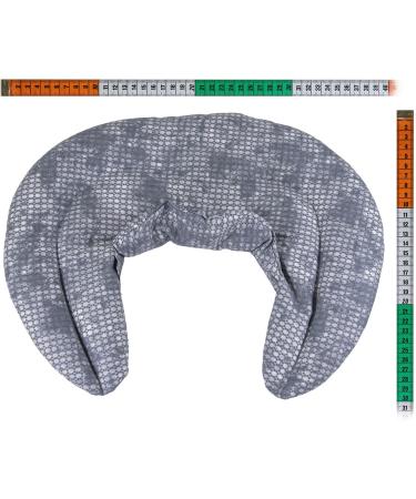 Buy Gray-Blue Neck Horns with Stand-Up Collar | Heat Cushion Neck Pillow - Pinkel Grain Comfort for Worldwide Shipping - Buy Online on GoSupps.com