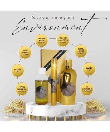 MEGAMOISTURIZER Face & Neck Roll-On Serum - Anti-Aging Fine Line Reduction Skin Tightening - 15ml Facial Serum Applicator - Buy Online on GoSupps.com