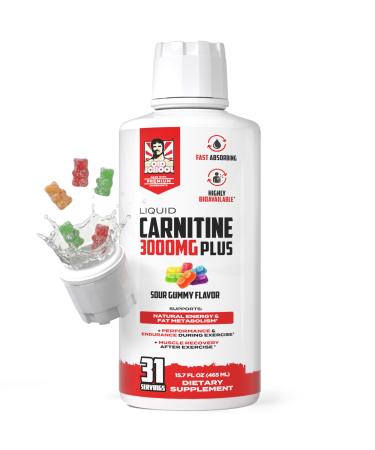 Liquid L-Carnitine 3000mg | Advanced 4-in-1 Formula with Acetyl L-Carnitine L-Tartrate ProGBB & Vitamin B Complex Stimulant-Free High Absorption L Carnitine Supplement for Energy & Metabolism 16oz