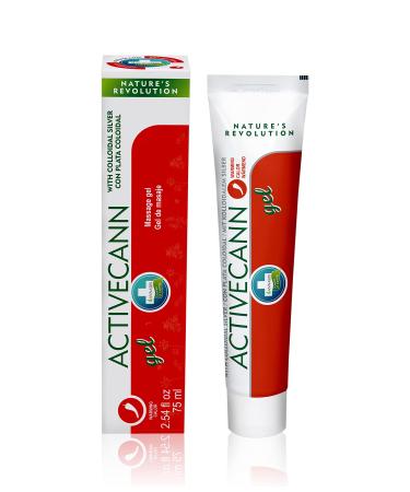 ACTIVECANN Natural Vegan Joint & Muscle Warming Gel with Organic Hemp and Colloidal Silver - Quick Absorbing - Non-Sticky - Neck and Back Elbows and Knees Muscles and Joints