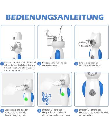 FEELLIFE Inhalator Vernbler - Effective Inhalation Device for Children | Music Function & 2 Medicine Cups | International Shipping - Buy Online on GoSupps.com