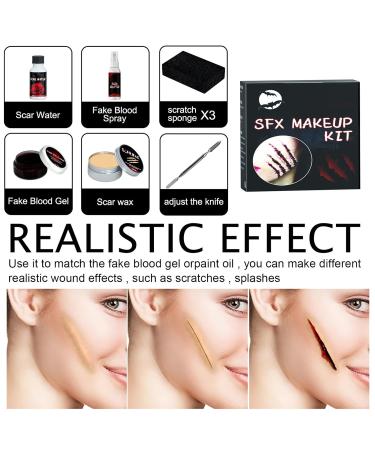 Sfx Makeup | Fake Scar Wax & Special Effects Wound Modeling Skin Wax for Halloween - Spatula Included - Buy Online on GoSupps.com