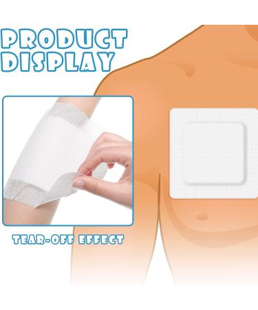 30 Pieces 6x6 Inch Bordered Gauze Island Dressing - Adhesive Wound Patches for Shower, Breathable Borders, Individually Packed - Buy Online on GoSupps.com