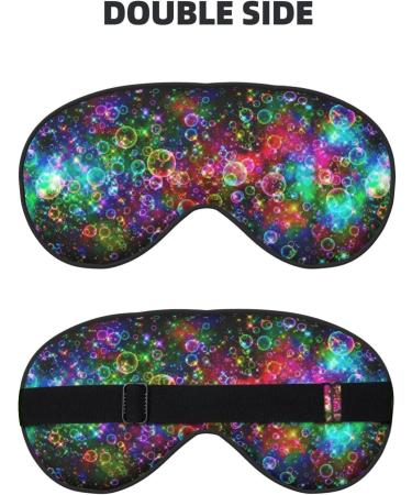 Bright Colorful Art Print Unisex Sleep Mask - Double-Sided Eye Mask for Sound Sleep & Skin Care - Buy Online on GoSupps.com