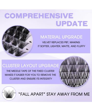 Individual Cluster Lashes Extension 0.07mm D Curl 14mm - 8 Styles DIY Eyelash Extensions - Buy Online on GoSupps.com
