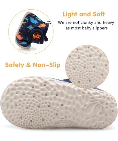 JIASUQI Baby Dinosaur Booties 12-18 Months | Soft Winter Boots & House Slippers for Infant | Anti-Skid Newborn Crib Shoes - Buy Online on GoSupps.com