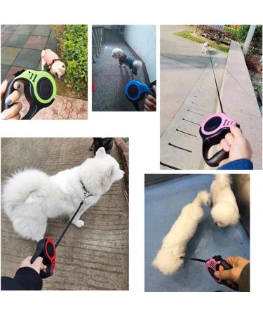 2 x 16ft Retractable Dog Leash for Large Dogs - Holds up to 110 lbs Retractable Dog Leash 360 Anti-Tangle Heavy Duty Dog Leash with Non-Slip Handle for Small to Large Dogs and Cats. (Green+Pink) - Buy Online on GoSupps.com