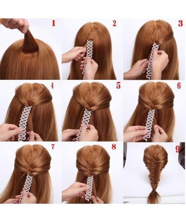 French Hair Styling Clip Stick Bun Maker Braid Tool Hair Accessories Twist Plait Hair Braiding Tool for Women Girls (White 7.3x0.98inch) Attractive Processed - Buy Online on GoSupps.com