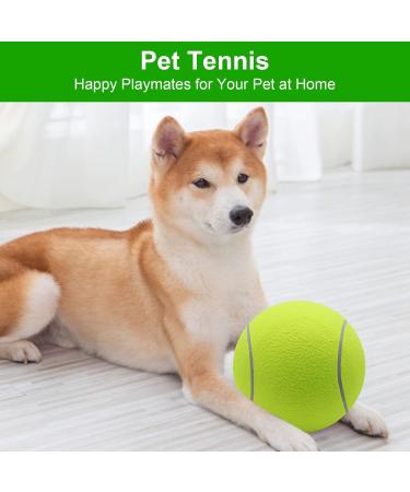 HXMJIED 9.5 Oversize Tennis Ball for Children Adult Fun Tennis Ball Pet Dog Large Chew Toy Big Rubber Inflatable Launcher Tennis Ball for Dogs Giant Tennis Ball Dog Toy - Buy Online on GoSupps.com