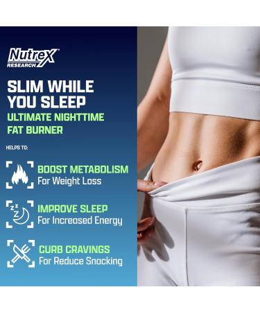 Nutrex Lipo 6 Nighttime Fat Burner | Melatonin Sleep Aid & Weight Loss Diet Pills for Men and Women | Night Time Metabolism Booster Appetite Suppressant | 30 Servings - Buy Online on GoSupps.com