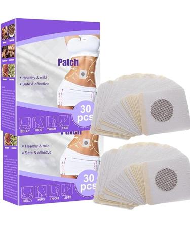 60Pcs Belly Patch, Toning Contouring Firming Patches, Sweatproof Patches,Waterproof Stickers for Women Girls, Belly Stickers for All People, Abedomen Pads for Legs (Purple 2 Box)
