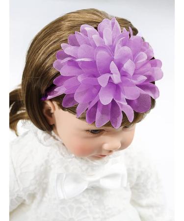 Baby Girl's First Walking Shoes Mary Jane Flats | Soft Anti-Slip Princess Shoes with Bow-Knot | Purple 12-18 Months - Buy Online on GoSupps.com