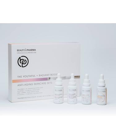 Beauty & Pharma Skin Care Sets & Kits - Youthful and Radiant Anti-Aging Skin Care Sets for Women - 4-in-1 All Inclusive Skin Care Set with Easy to Use Directions