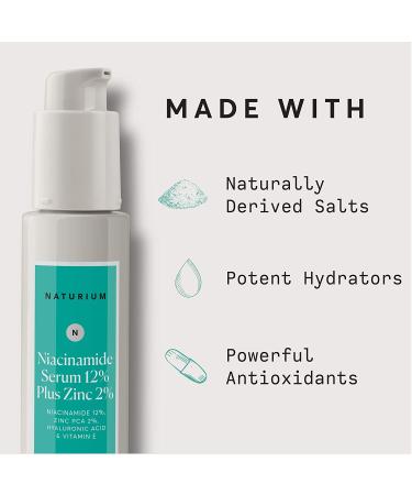 Niacinamide Serum 12% + Zinc 2% - Jumbo 2 Fl Oz for Brightening & Acne Control - Buy Online on GoSupps.com