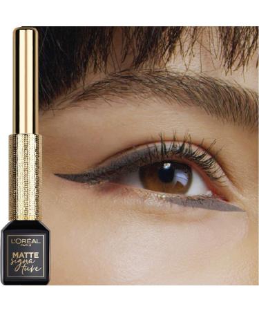 L'Oreal Paris Matte Signature Liquid Dip Eyeliner in Greige - Waterproof, Vivid Matte Finish, 0.07 fl Oz (Pack of 1) - Buy Online on GoSupps.com