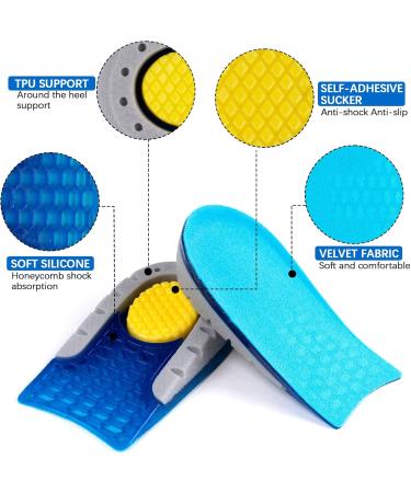 Orthopedic Heel Spur Inlays - JEGLATS Silicone Heel Cushions for Plantar Fasciitis Relief | 25mm Heel Pillows for Men & Women - Buy Online on GoSupps.com