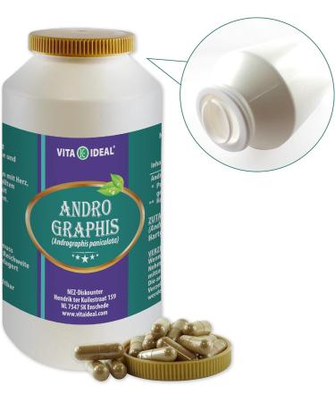 Buy VITA IDEAL Andrographis 4x 360 Capsules - Pure Andrographis Paniculata - Indian Echinacea - 900mg Daily Dose - No Additives - International Shipping Available - Buy Online on GoSupps.com