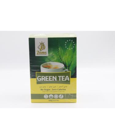 Zaam Green Tea - No Sugar Zero Calories 500g - Authentic Taste Experience
