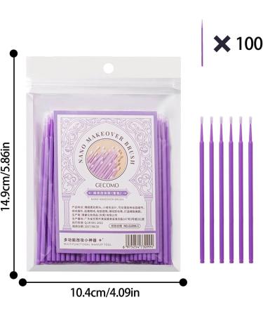 Cotton Swabs Eyelash Lash Applicator Brush Eyelash Swabs | Eyelash Applicator Soft Applicator Brush Eye Lashes Mascara Wands Mascara Brush Stick Purple - Buy Online on GoSupps.com