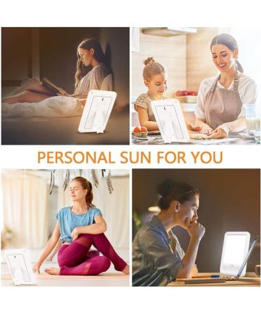 ONOTEC Light Therapy Lamp LED Bright Therapy Light - UV Free 10000 Lux Timer Function Touch Control with 3 Adjustable Brightness Levels Adjustable Bracket Memory Function for Home/Office Use - Buy Online on GoSupps.com