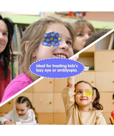 30pcs Adhesive Eye Patches for Kids & Teens - Disposable Eye Pads for Toddlers in 5 Fun Styles | International Shipping - Buy Online on GoSupps.com