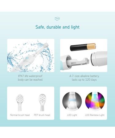 Little Martin s Baby Electric Toothbrush - Sonic Soft Brush for Infants & Toddlers with LED Light & Auto Timer - Perfect for Teething - International Shipping Available - Buy Online on GoSupps.com