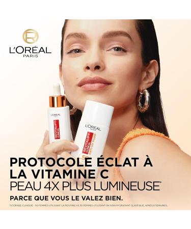 L Or al Paris - Anti-Aging Vitamin C Facial Routine Set - 12% Pure Vitamin C Serum & Anti-UV Sun Fluid SPF 50+ - Anti-Wrinkle - Revitalift Clinical - Buy Online on GoSupps.com