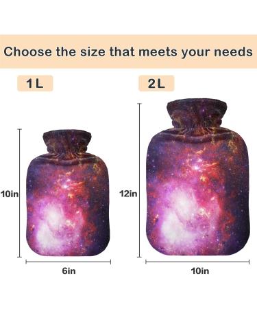 NAANLE LILA GALACHY FEE 1L Herm Bottle - Transparent Hot Water Bottle & Hand/Foot Warmer for Pain Relief & Cold Therapy - Buy Online on GoSupps.com