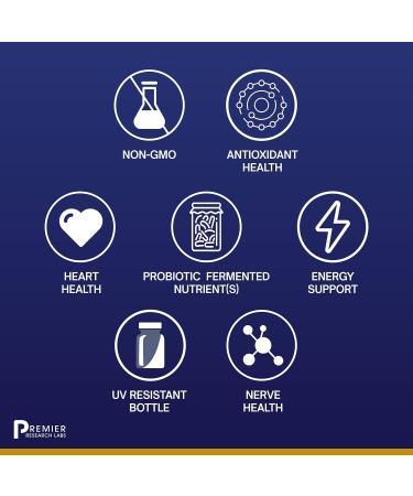 Premier Research Labs PQQ Complex with CoQ10 - Antioxidant & Heart Support Supplement - 60 Veg Capsules - Buy Online on GoSupps.com