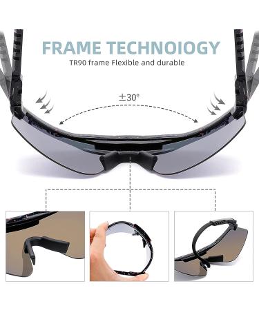 VisBeaut Cycling Glasses - Sports Sunglasses for Men and Women - Blue - Buy Online on GoSupps.com