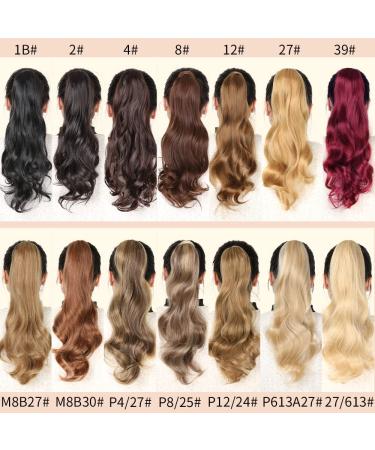 ShowCoco 32 Inch Flexible Wrap Around Ponytail Extension - Long Curly Synthetic Hairpiece for Women - 1B Color (100g) - Buy Online on GoSupps.com
