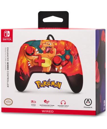 PowerA Enhanced Wired Controller for Nintendo Switch - Pok mon: Charizard Vortex - Buy Online on GoSupps.com