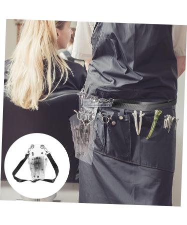 Minkissy 3Pcs Hairdressing Scissors Belt Bag - Stylish Combing Pocket for Salon Tools - PVC Gray Messenger for Hairdressers - Buy Online on GoSupps.com