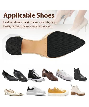 4 Pcs Non-Slip Shoe Pads - Silicone Anti-Slip Grips & Sole Protectors for High Heels - Self-Adhesive Shoe Gummies for Women (Black 5.8 x 3.9 inch - Buy Online on GoSupps.com