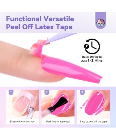 Saviland Liquid Latex & Gel Nail Polish Remover Kit - 15ml Gel Nail Polish Remover with Liquid Latex Nails Peel Quick Drying & Easy Remove Nail Polish Not Harmful To Skin and Nails Nail Polish Remover-02 - Buy Online on GoSupps.com