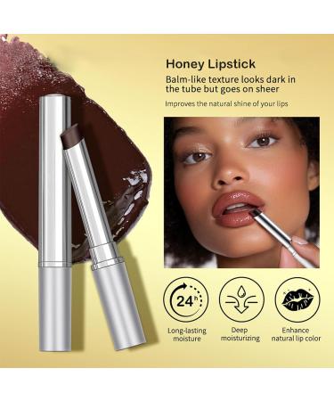 2pcs-Honey Lip Balm Tinted Lip Balm for Women-Sheer Hydrating Lipstick Moisturizing Lip Color for All Skin Tones -Natural Black Cherry Tint Gifts Suitable for Girls(Black+Pink) - Buy Online on GoSupps.com