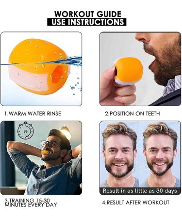 Jaw Exerciser Face and Neck Exerciser Double Chin Reducer Eliminator for Jaw Exercise Ball to Face Lift Chisel Chin Slimming & Neck Muscle Helps Reduce Stress and Cravings Yellow_40LBS - Buy Online on GoSupps.com