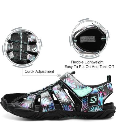 JIASUQI Barefoot Water Shoes for Women Men - Size 7.5 Women/6 Men - A Leaf Black - Buy Online on GoSupps.com
