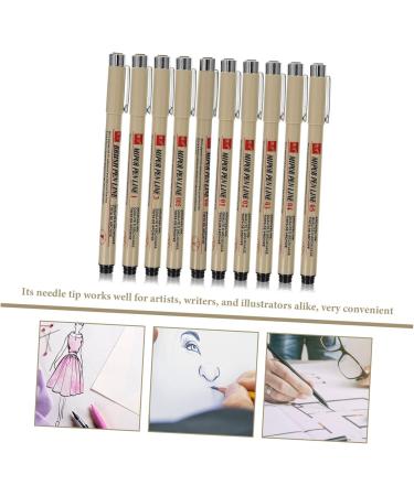 COHEALI Undercl 40 Pcs Waterproof Hook Line Waterproof Eyeliner Black Micro-pen Professional Art Pens Thin Line Writing Pens As Shownx4pcs 1 count (Pack of 1) - Buy Online on GoSupps.com