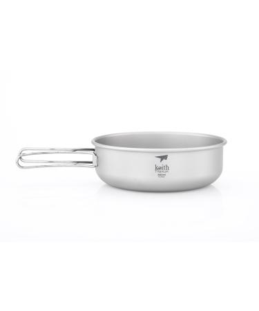 Keith Titanium Ti5326 Single-Wall Bowl with Folding Handle - 20.3 fl oz - Buy Online on GoSupps.com