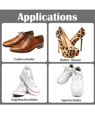 12 Pairs Heel Protection Patches - Self-Adhesive Shoe Heel Cushions for Leather & Sports Shoes (Black & White) - Buy Online on GoSupps.com