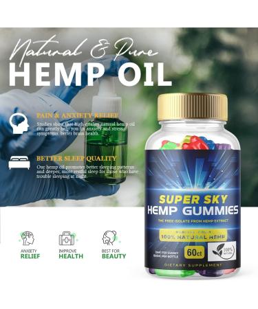 Super Sky Hemp Gummies - Hemp Extract Multivitamin Supplement (1 Pack) - Buy Online on GoSupps.com