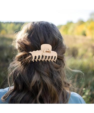 AUSYIWI 8 Pieces Large Square Barrette Barrette Non-Slip Hair Clips for Elegant Girls 11cm - Buy Online on GoSupps.com
